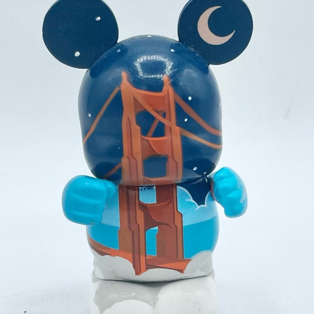 Disney Vinylmation Mickey Mouse San Francisco SF Golden Gate Bridge Night Day
